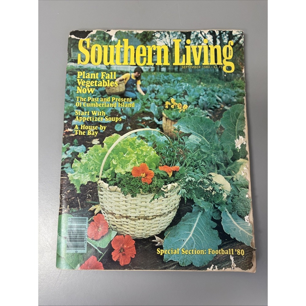 SOUTHERN LIVING Magazine, September, 1980, CUMBERLAND ISLAND, APPETIZER SOUPS!